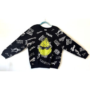 The Grinch Naughty Rebel Christmas Sweatshirt Black XXXL (21)‎ Holiday Graphic